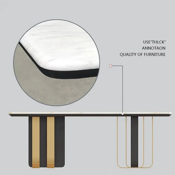 Nordic Luxury Style Dinner Table Modern Minimalist Wood Dining Table Kitchen Conference Mesa De Billar Garden Furniture Sets GM