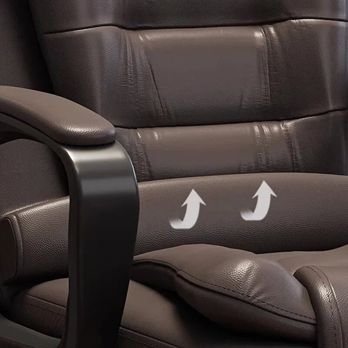 Executive Leather Office Chair Ergonomic Floor Modern Relaxing Design Armchairs Mobile Metal Chaise De Bureau Office Furniture