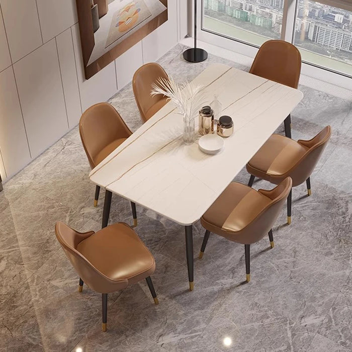 Accent Modern Dining Room Sets Design Foldable Living Room Dining Table Set Nordic Comedores Mesa Y Silla Salon Furniture DWH