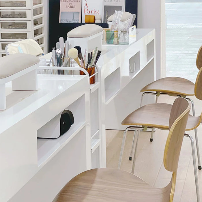 Living Room Manicure Table Simple Reception Counter Manicure Table Office Double Nail Schmincktisch Salon Equipment YN50MT