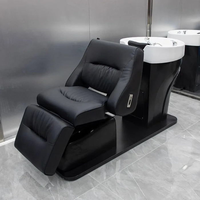 Beauty Salon Shampoo Chair Up Down Control Head Spa Bed Shampoo Chair Stylist Luxury Electronic Massage Relaxing Stoelen Chairs