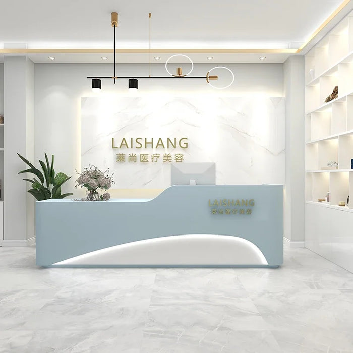 Gigant Cashier Reception Desks Computer Corner Shop Mobile Front Desk Luxury Modern Mesa De Escritorio Beauty Salon Furniture