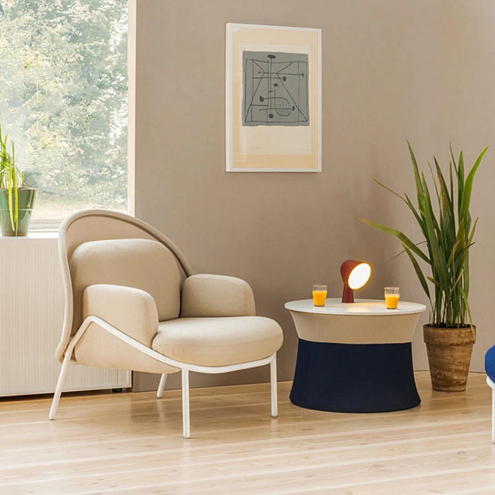 Designer Model Room Bedroom Balcony Sofa Chair Light Luxury Net Red Backrest Wabi-sabi Style Modern Fashion Single