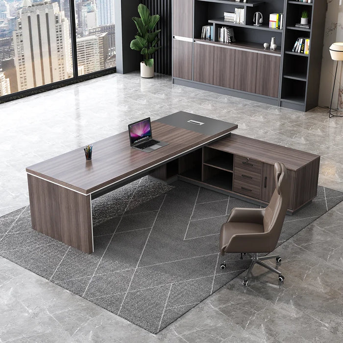 Workstation Study Office Desk Executive Storage Luxury Desktop Office Desk Drawers Scrivania Ufficio Lavoro Salon Furniture
