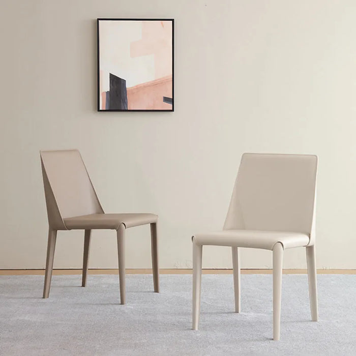 Metal Nordic Dining Chair Minimalist White Luxury Modern Dining Chairs Leather Occasional Sillas Para Comedor Kitchen Furniture
