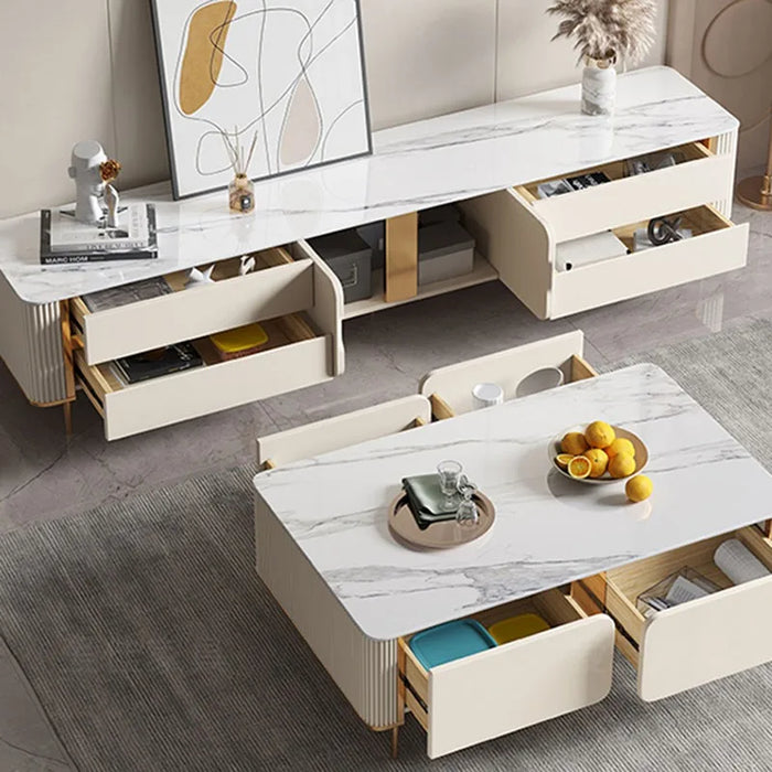 White Tv Stand Display Cabinet Unit Modern Consoles Table Television Monitor Coffee Muebles Para Casa Living Room Furniture