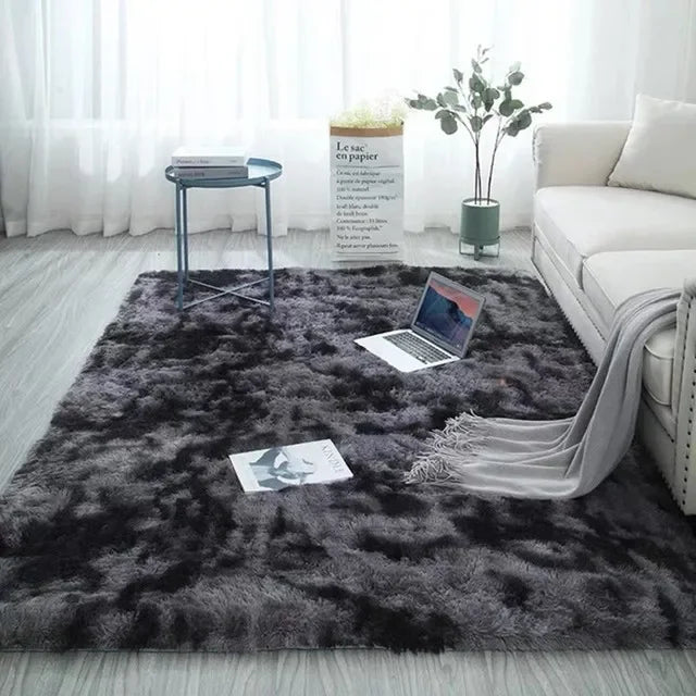 14526 Hairy Rainbow Rugs for Children Bedroom Soft Furry Carpets Living Room Kids Baby Room Nursery Playroom Cute Room Decor Are