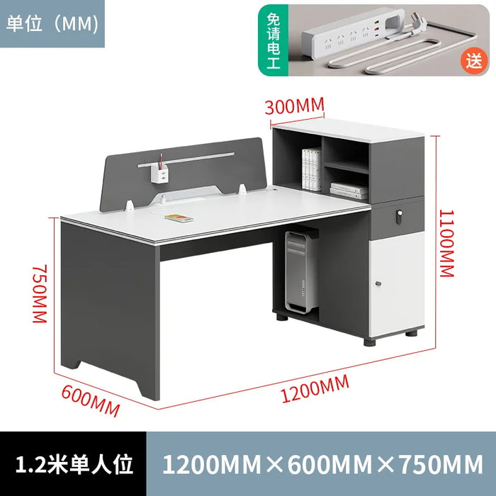 Reception Single Work Desk Simplicity Staff Makeup Study Work Desk Executive Computer Scrivania Angolare Work Furniture HD50WD