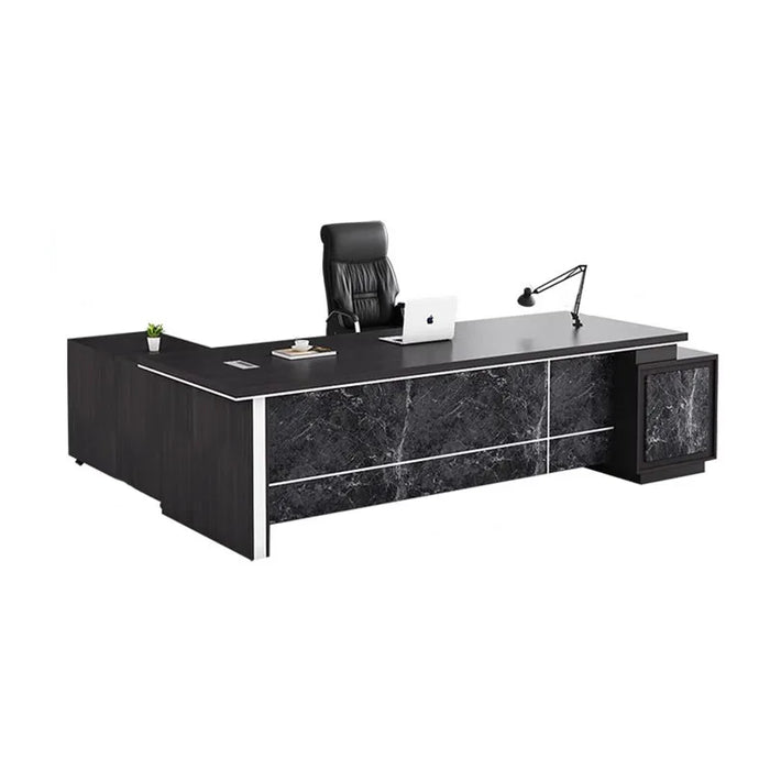 Minimalist Modern Office Desk Standing L Shaped Supplies Corner Computer Desks Bookshelf Drawers Escritorio Modern Furniture