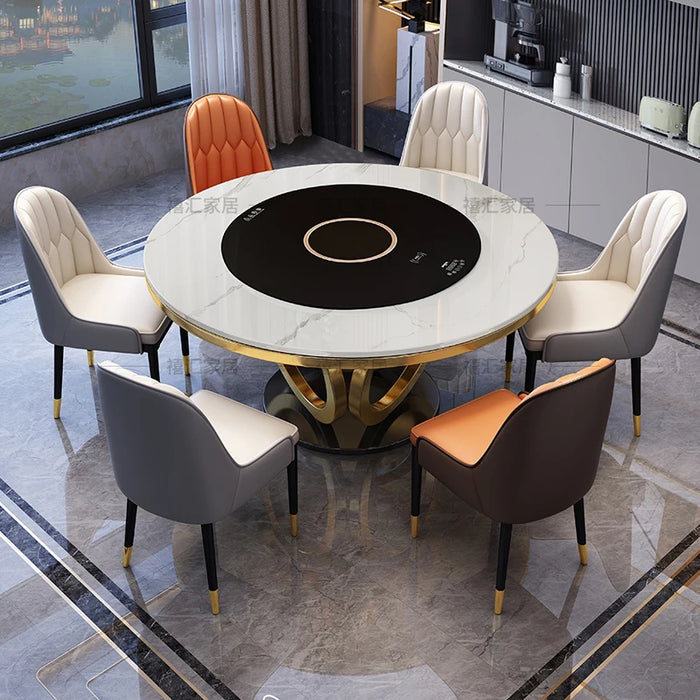 Modern Dining Room Set Gold Combination Living Room Nordic Dining Table Designer Conjuntos De Salas De Jantar Kitchen Furniture