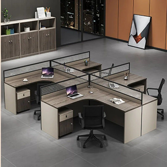 Drawers Reception Office Desk Bookshelf Standing Storage Shelf Computer Desks Setup Simple Mesa De Computador Modern Furniture