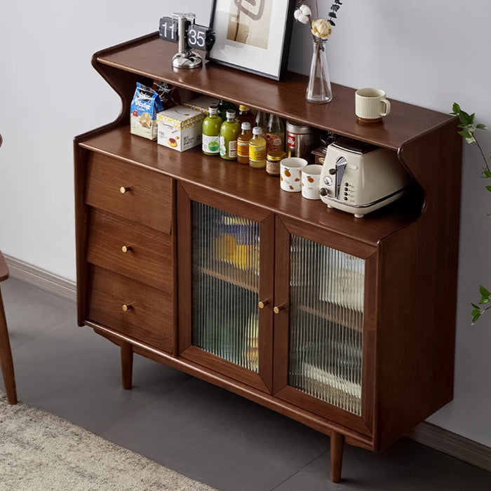 Kitchen Glass Sideboards Cabinets Luxury Nordic Modern Cupboard Sideboards Space Saving Armario De Cocina Home Furniture MR50CJ