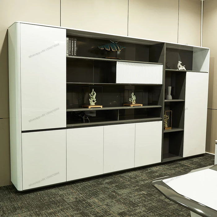 Fashionable and luxurious office furniture, boss's desk, modern business style office, solid wood manager's desk