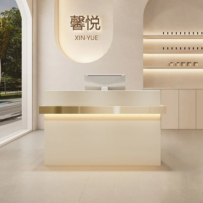 Counter Luxury Reception Desk Office Shop Gym Office Modern Information Reception Desk Cash Mostrador De Tienda Room Furniture