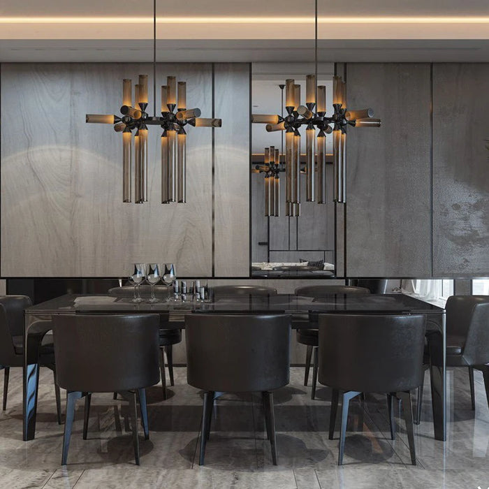 AiPaiTe Modern Living Room Pendant Light Study Bar Glass Tube Hotel Project Art Pendant Lighting.