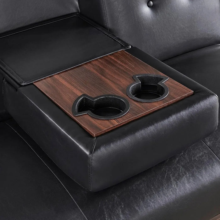 Sleeper Sofa Chair Bed,Convertible Futon Loveseat Sofá Chaise Lounge Couch Daybed with 2 Cup Holders, Drawers and Storage Box