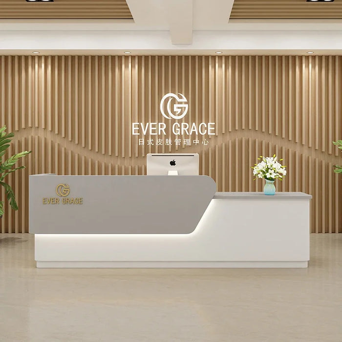 European Corner Reception Desks Computer European Study Modern Cashier Table Mobile Service Bancone Reception Luxury Furniture
