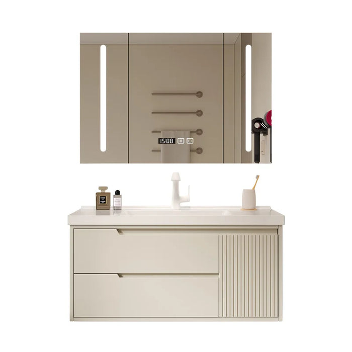 Sink Drawer Wall Bathroom Cabinet Mirror Luxury Mirror Bathroom Cabinet Storage Wooden Badezimmer Schrank Home Furniture YQ50BC