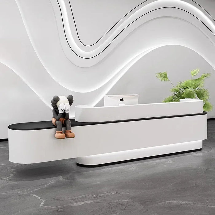 Cashier Table Reception Desk Modern Salon Front Desk Office Bar Counter Check Out Recepcion Mostrador Reception Accessories