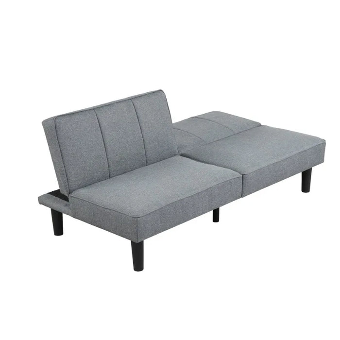 Mainstays Studio Futon, Gray Linen Upholstery Living Room Furniture  Sofas for Living Room Sofa Set Living Room Furniture