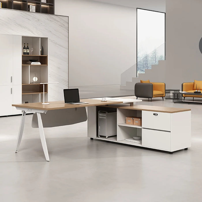 Ideas Computer Office Desk Storage Executive Simple Luxury Professional Desk Tables Studio Mesa Para Computador Home Furniture
