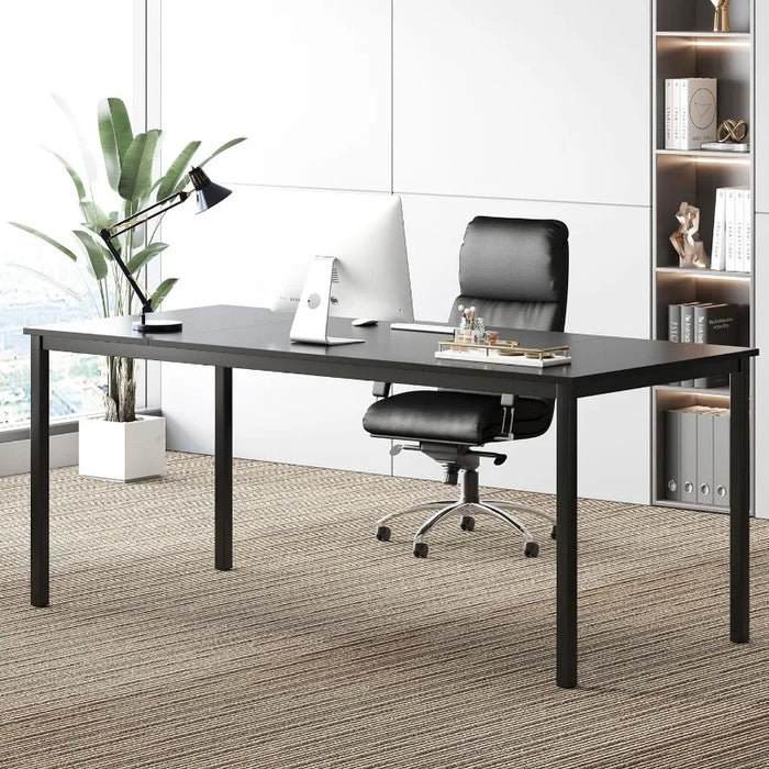 70.8 Inch Executive Office Desk, Large Stylish Computer Desk, Simple Study Writing Desk, Workstation Business Furniture