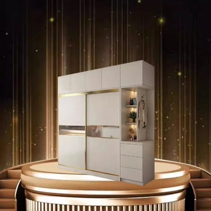 Hangers Clothes Wardrobe Storage Cabinet Room Divider Wardrobe Modular Dresser Mirror Meubles De Chambre Bedroom Furniture SQC