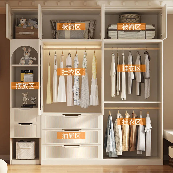 Large Capacity Wardrobes Luxury Drawers Closet Modern Storage Cabinets Wardrobes Space Saving Muebles Para Casa Salon Furniture