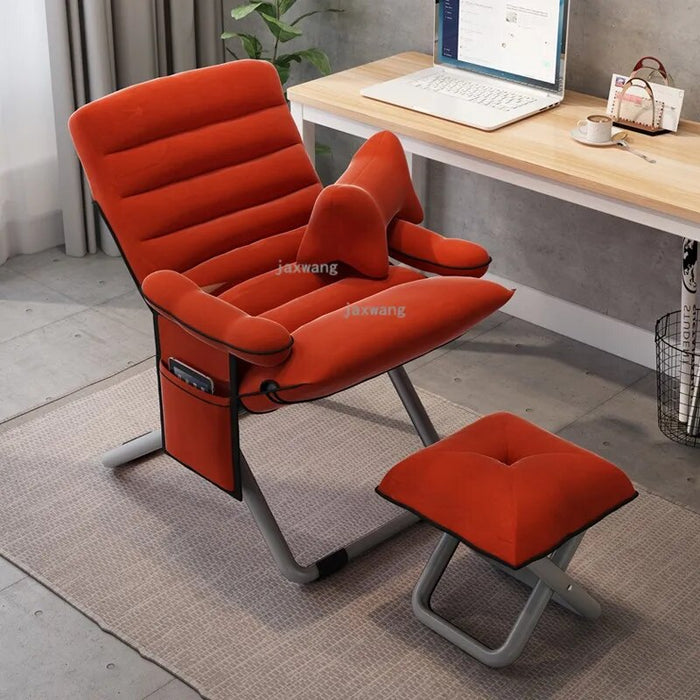 Fabric Leisure Office Chairs Simple Home Computer Chair Lazy Dormitory Folding Sofa Modern Backrest Game Chair Office Furniture