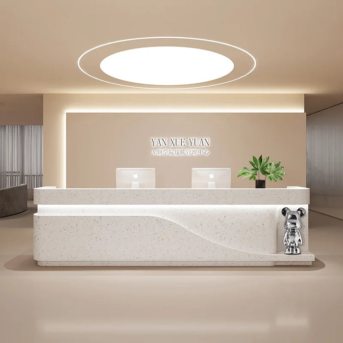 Office Pulpit Reception Desks Front Register Table Podium Futuristic Reception Desks Standing Bureau Meuble Luxury Furniture