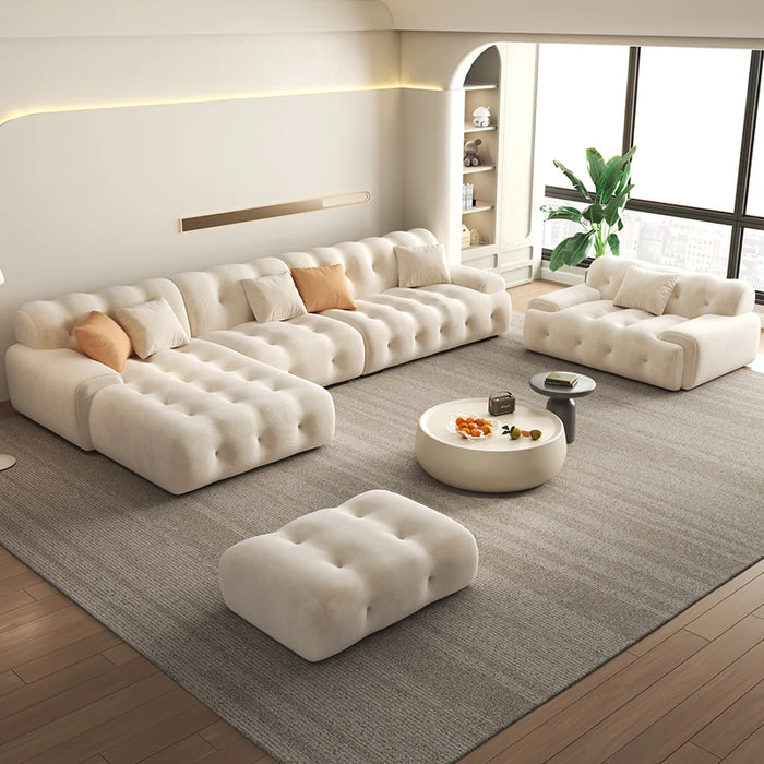 Living Room Corner Sofas Fabric Minimalist Modular Sectional Sofa Modern Elegant Divano Soggiorno Di Lusso Luxury Furniture