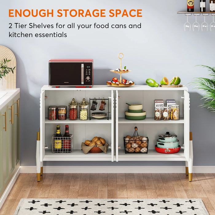 Tribesigns Sideboard Buffet Cabinet with Storage, 59" Kitchen Storage Cabinet with 4 Doors, Accent Console Television Table