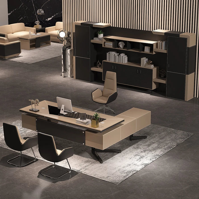 Wood Accessories Office Desk Computer Meeting Executive Conference Desk Organizer Corner Escritorios De Oficina Luxury Furniture