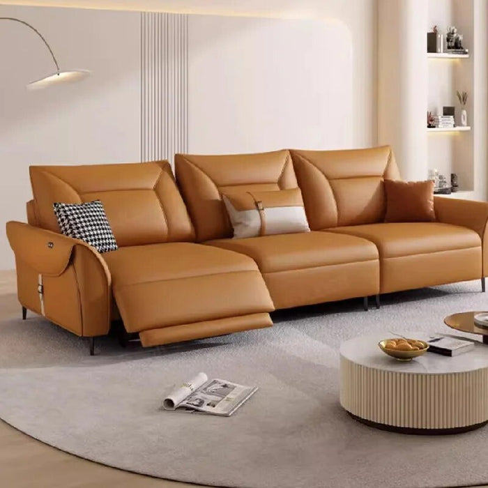 Leather Lazy Recliner Sofa Office Lounge Modern Floor Electric Sofa Luxury Living Room Divani Da Soggiorno Set Furnitures