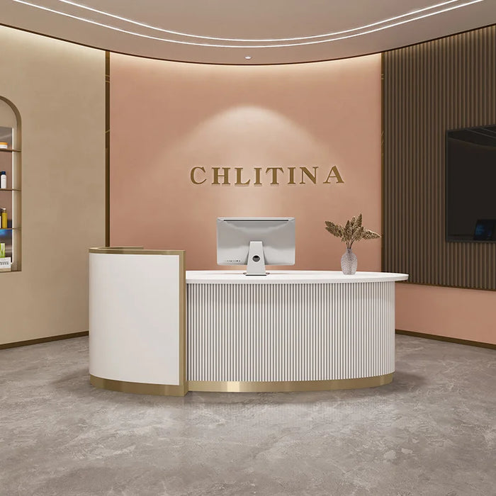 Parental Advisory Reception Desks Office Massage Luxurious Hotel Reception Commercial Enjoy Mostrador Oficina Office Furniture