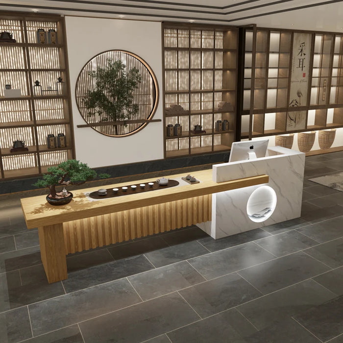 Shop Front Reception Desk Office Cashier Supermarket Salon Cashier Counter Bar Reception Rezeptionstisch Luxury Furniture