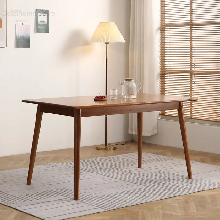 Small Apartment Dining Table and Chair Set American Solid Wood Dining Tables Simple Modern Living Room Tables Home Furniture