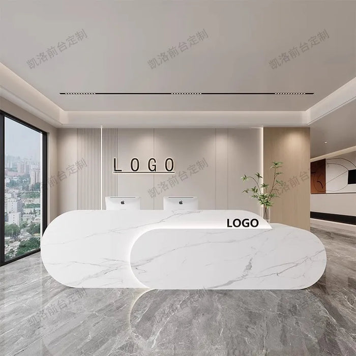 Beauty Salon Office Reception Desk Study Bar Writing Reception Counter Shop Restaurant Escritorios Office Furniture LJ50RT