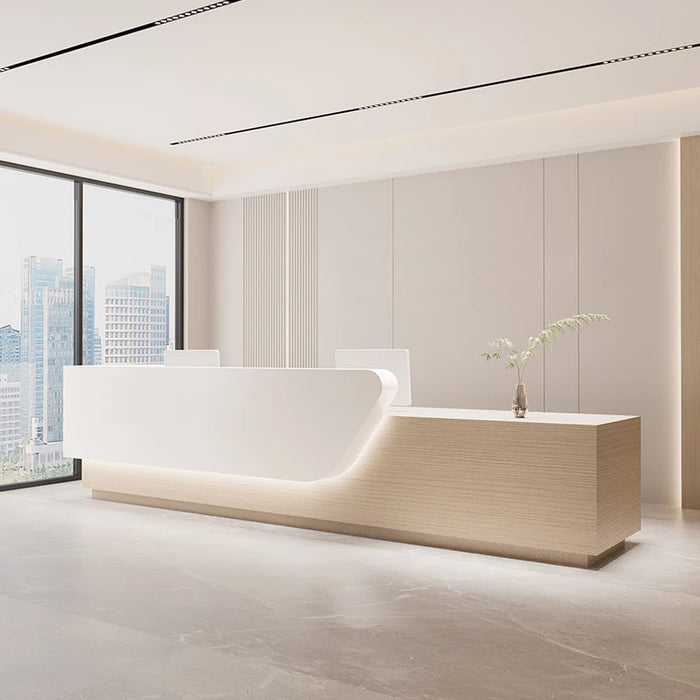 Writing Computer Reception Desk Vanity Service Desktop Console Reception Desk Cashiers Scrivania Reseption Modern Furniture