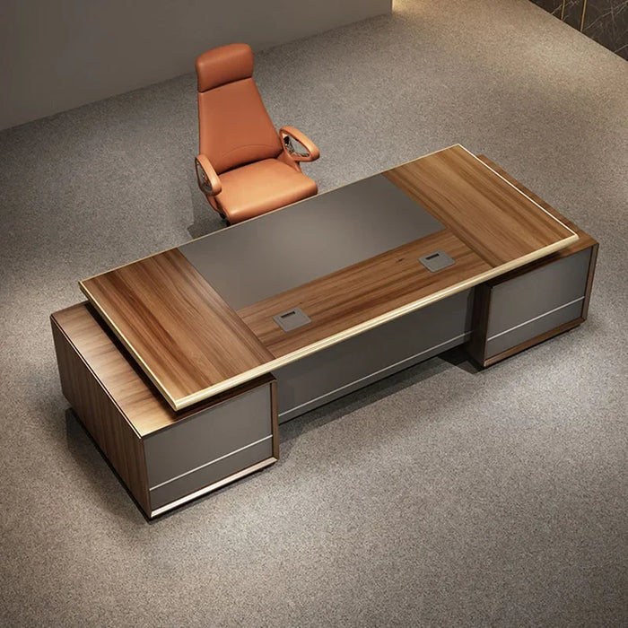 Vanity Computer Table Pc Desk Stand Up Wood Desk Floating Executive Office Table Drafting Mesa Escritorio Office Furniture