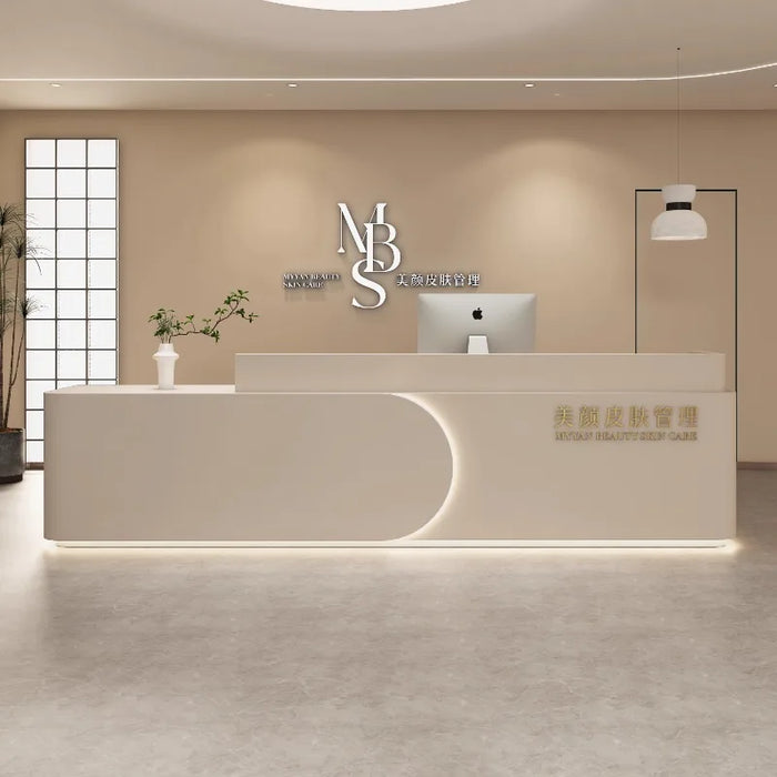 Office Counter Reception Desks Store Salon Front Luxury Gym Podium Table Reception Desks Mobile Bar Scrivania Ufficio Furniture