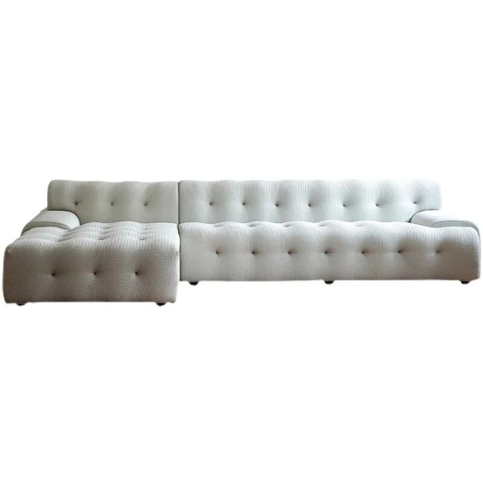 Italian Minimalist 3d Fabric L shaped Corner Sofa Designer Nordic Square High end Luxury Big Sofa Set Living Room Furniture