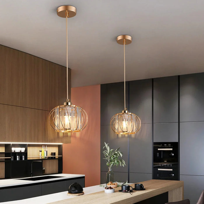 Modern Pendant Light Crystal Ceiling Lamps Plafon Simple Lustre Lighting Fixtures Indoor Home Decor Balcony Corridor Chandeliers