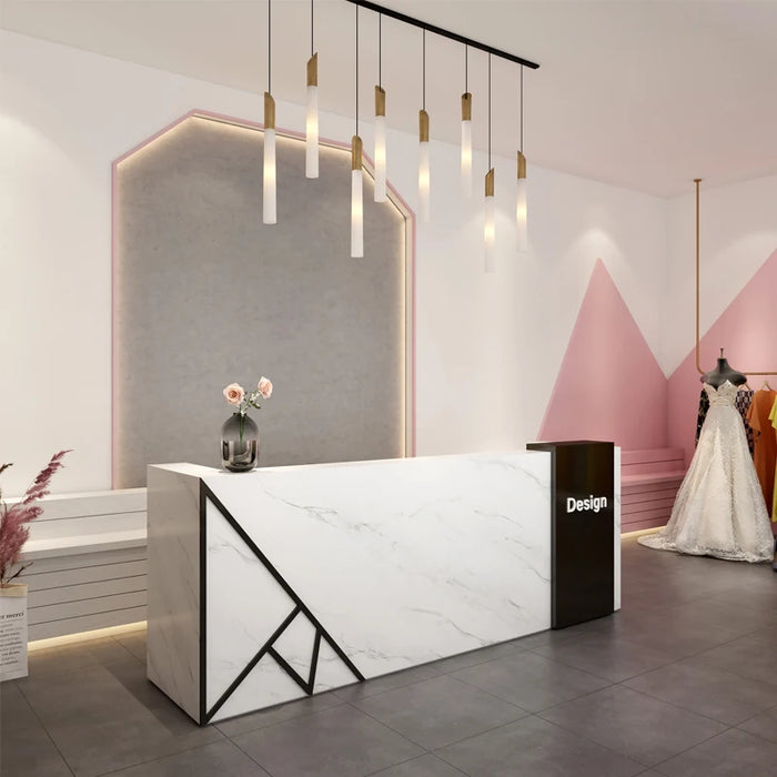 Office Stand Reception Desk Front Desk Podium Store Information Reception Desk Luxury Restaurant Empfangstheke Bar Furniture