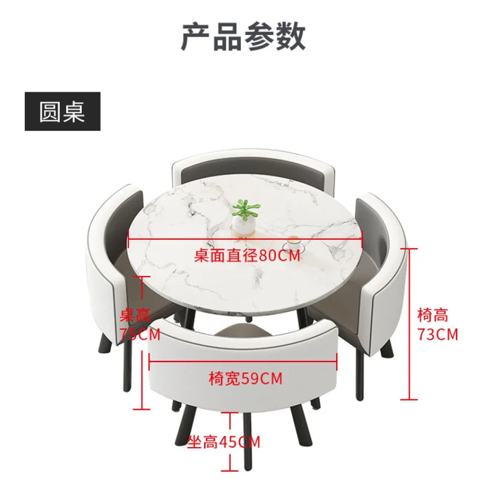 Modern Dining Table Set 4 Chairs Table Lunch Reception Coffee Tables Free Shipping Mesas De Jantar Hoom Furniture GPF50YH
