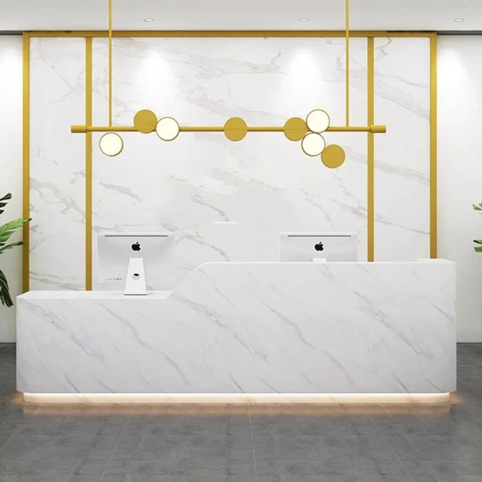 Beauty Salon Reception Desk Luxury Office Conference White Podium Mobile Reception Desk Store Scrivania Cameretta Bar Furniture