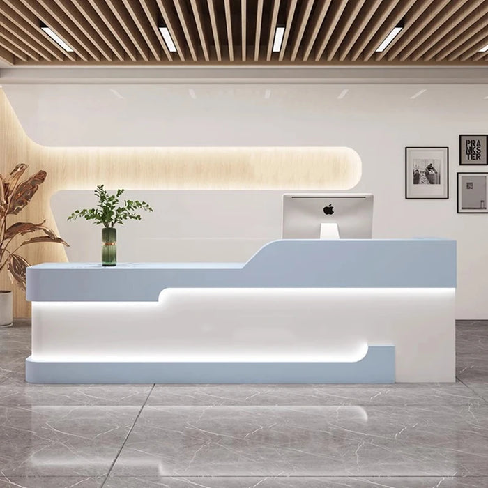 White Restaurant Tables Front Desk Lectern Pulpit Register Standing Office Shop Counter Bar Hair Salon Leggio Shop Furniture