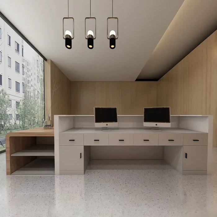 Modern Checkout Reception Desks Office Church Lectern Pulpit Reception Desks Futuristic Bureau Meuble Minimalist Furniture