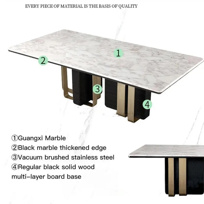 Nordic Luxury Style Dinner Table Modern Minimalist Wood Dining Table Kitchen Conference Mesa De Billar Garden Furniture Sets GM