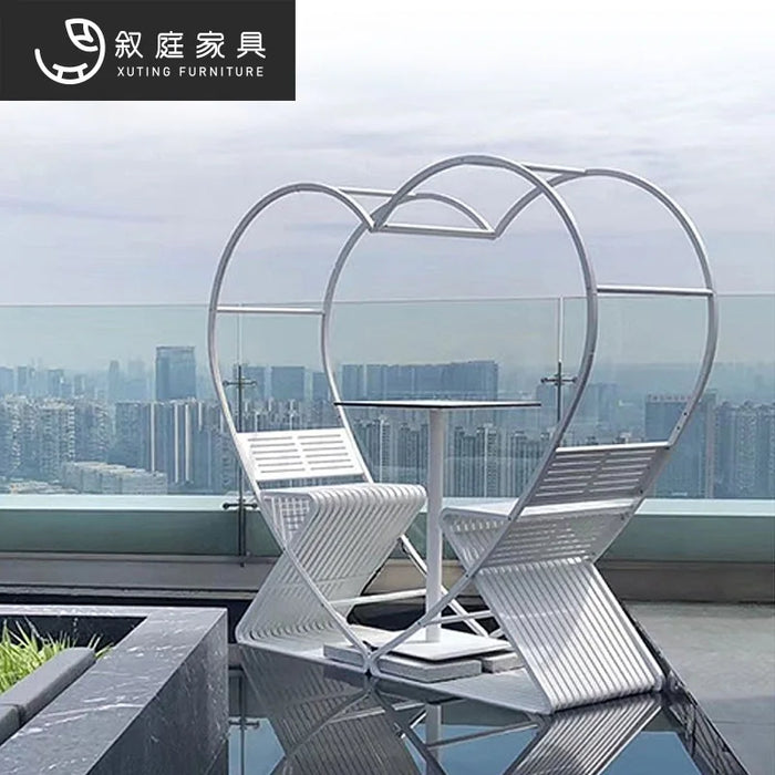 Outdoor furniture swing chair Bali Bird's Nest Outdoor Wedding dress shooting props attractions Love Bar tables and chairs